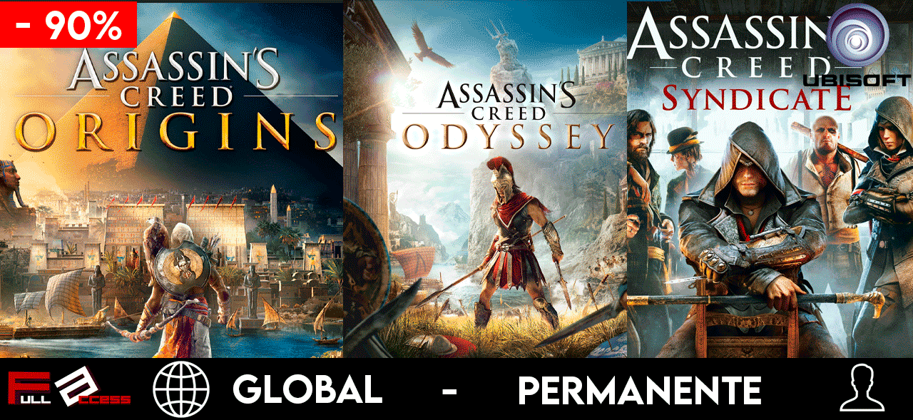 Assassin’s origins + Assassin’s Odyssey + Assassin’s Syndicate - PC STEAM GLOBAL [ACC]
