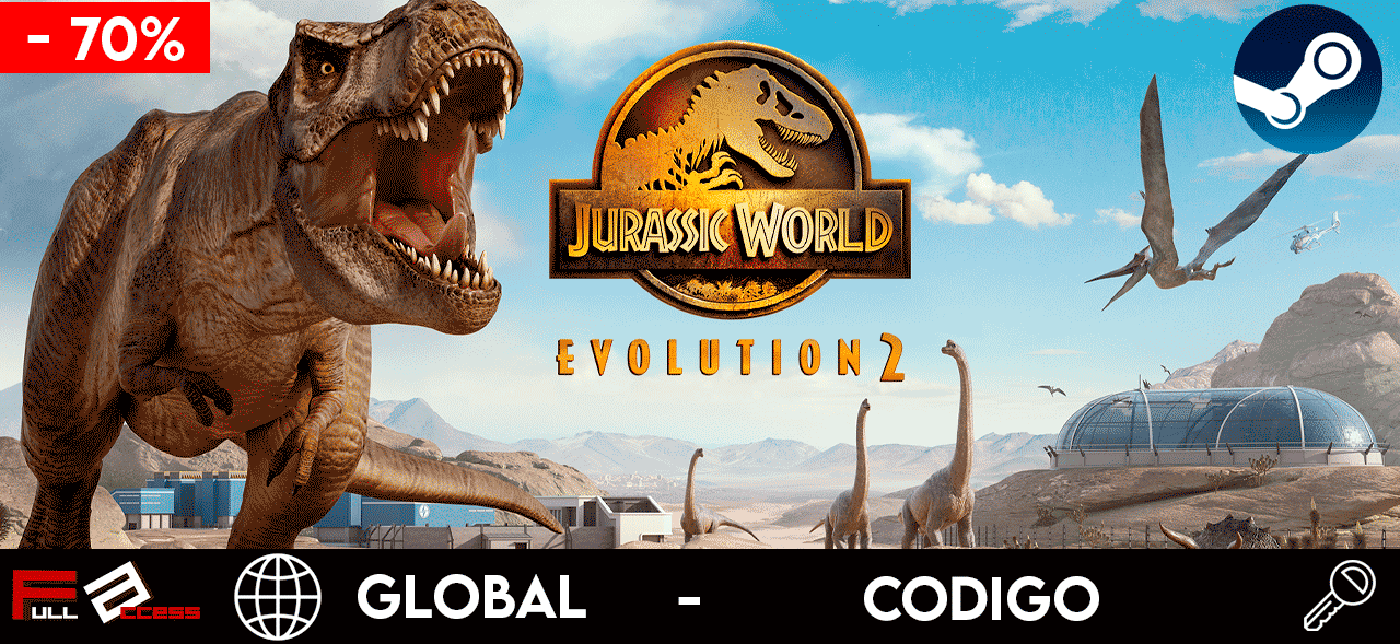 Jurassic World Evolution 2 - PC STEAM GLOBAL [CODIGO]